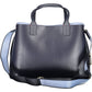 Chic Blue Contrasting Detail Handbag