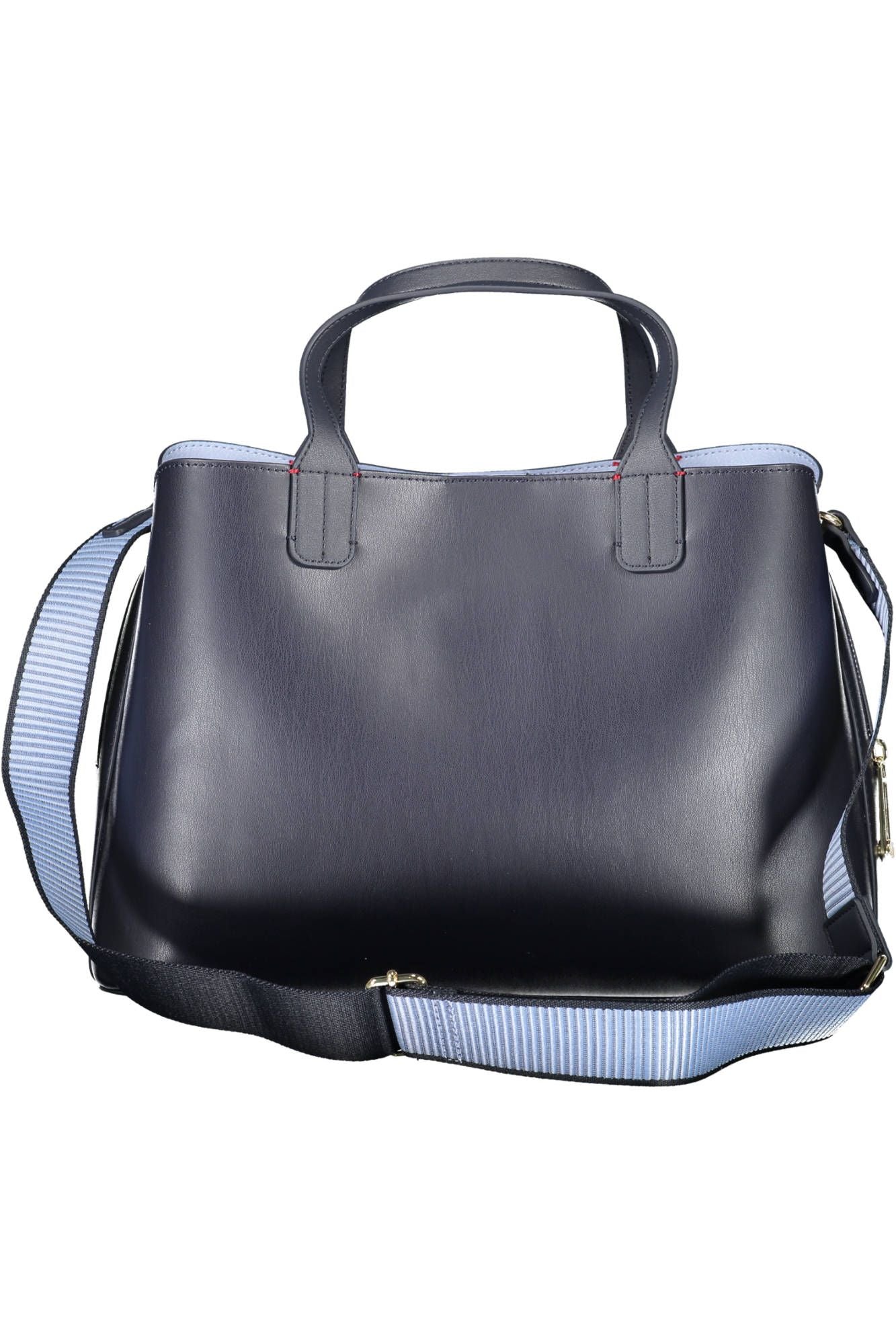 Chic Blue Contrasting Detail Handbag