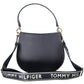 Elegant Blue Two-Compartment Handbag