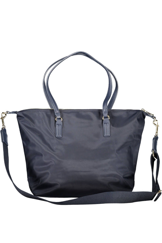 Chic Blue Sustainable Nylon Handbag