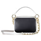 Chic Blue Contrasting Detail Handbag