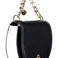 Chic Blue Chain Handle Shoulder Bag
