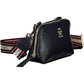 Elegant Blue Shoulder Bag with Card Pockets
