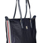 Chic Blue Recycled Nylon Zip Handbag