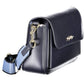 Elegant Blue Shoulder Bag with Contrast Details
