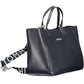 Elegant Blue Contrast Detail Handbag