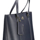 Chic Blue Shoulder Bag with Coin Purse