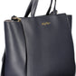 Elegant Blue Handbag with Removable Strap