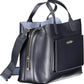 Chic Blue Contrasting Detail Handbag