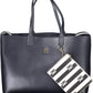 Elegant Blue Shoulder Bag with Pochette