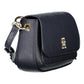 Chic Blue Polyurethane Shoulder Bag