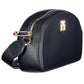 Elegant Blue Shoulder Bag with Logo Detail