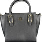 Elegant Black Shoulder Bag with Contrasting Details