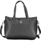 Chic Black Contrasting Detail Tote Bag