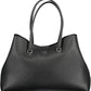 Elegant Black Polyester Shoulder Bag