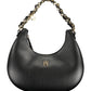 Elegant Black Chain Handle Satchel