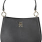 Elegant Black Handbag with Contrasting Details