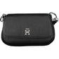Elegant Black Shoulder Bag with Logo Clasp