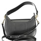 Elegant Black Shoulder Bag with Contrasting Details