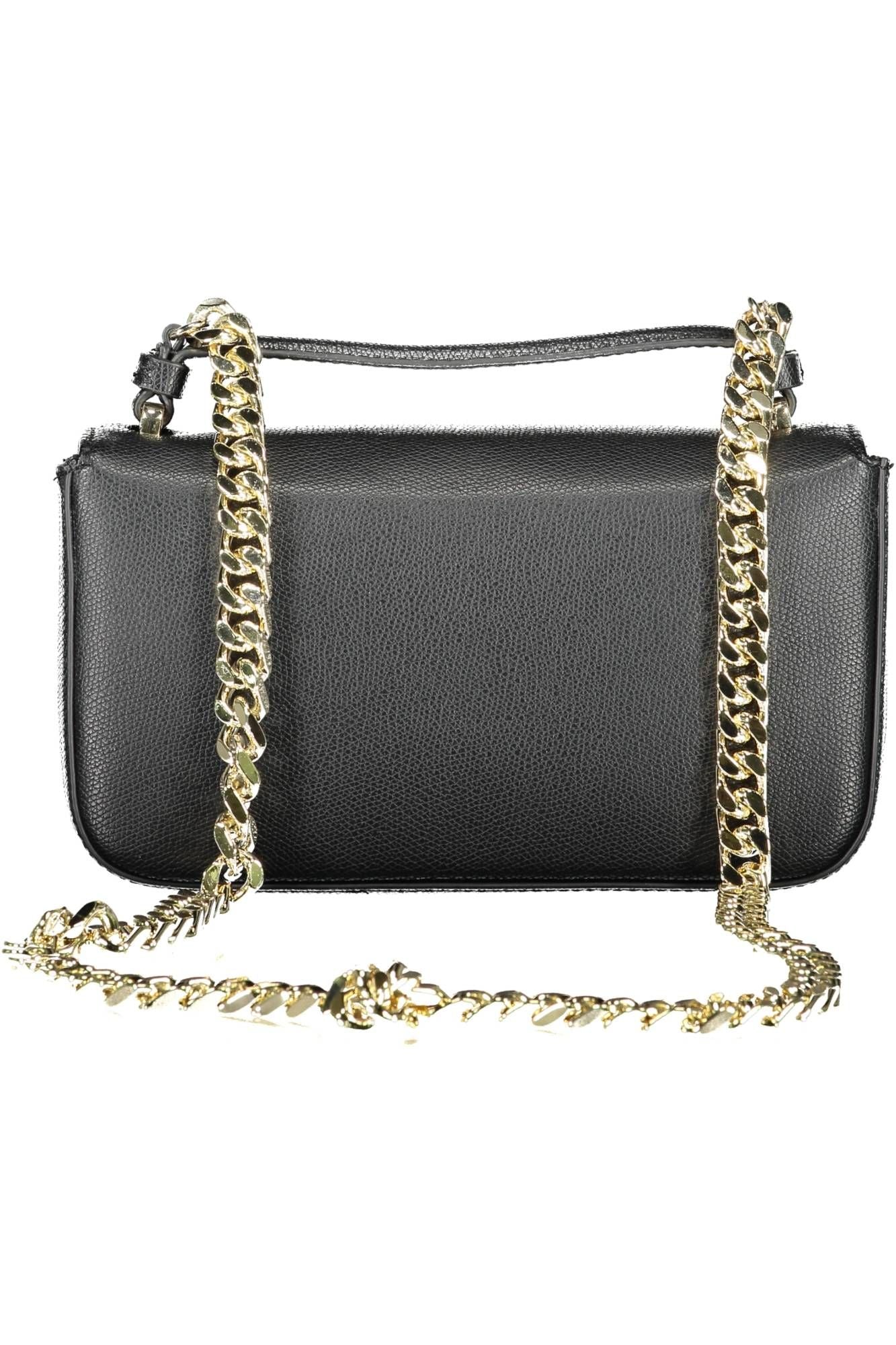 Black Polyester Elegance Shoulder Bag