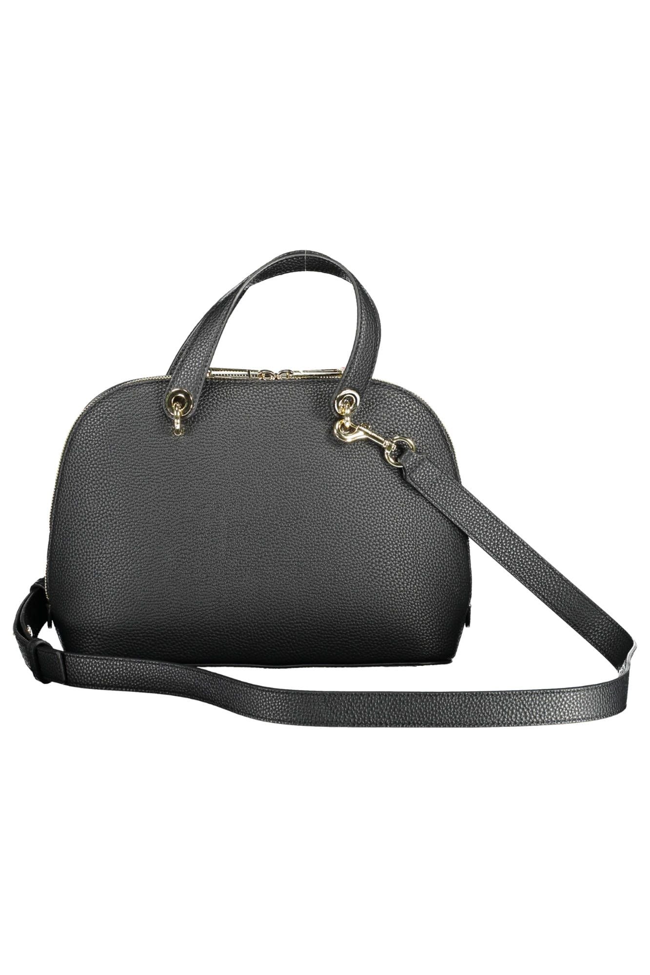 Elegant Black Shoulder Bag with Detachable Strap