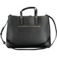 Elegant Black Contrast Detail Handbag