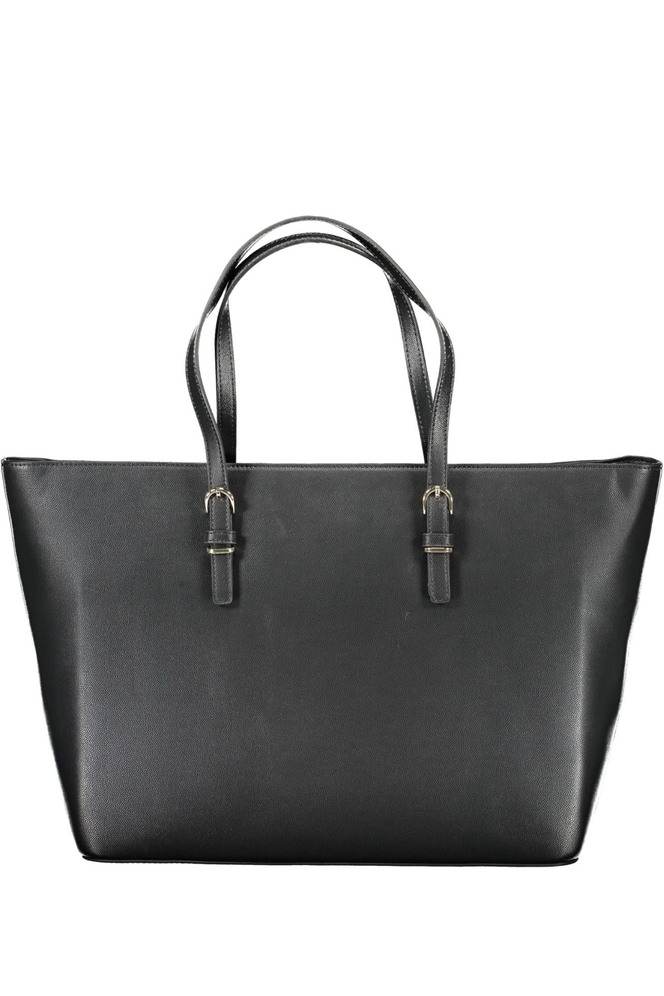 Chic Black Work-to-Weekend Tote with Laptop Holder