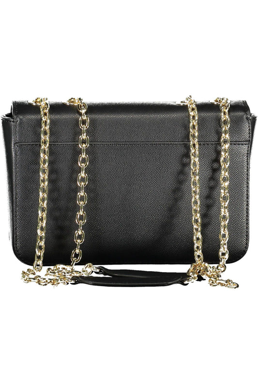 Elegant Black Chain-Strap Shoulder Bag