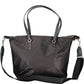 Elegant Black Shoulder Bag with Contrasting Accents
