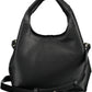 Elegant Black Shoulder Bag with Contrasting Details
