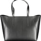 Elegant Black Shoulder Bag with Contrasting Details