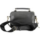 Elegant Black Polyurethane Handbag with Logo