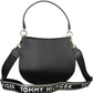 Elegant Black Handbag with Contrasting Details