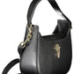 Elegant Black Shoulder Bag with Contrasting Details