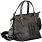 Elegant Black Nylon Handbag with Logo