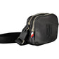 Elegant Black Contrasting Details Shoulder Bag
