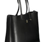 Elegant Black Shoulder Bag with Pochette