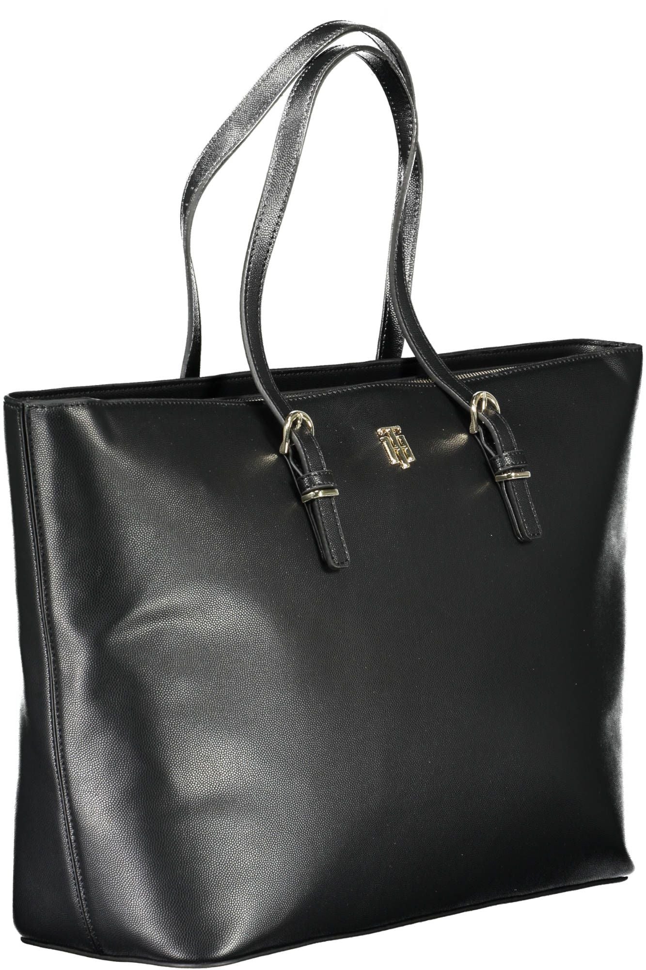 Chic Black Work-to-Weekend Tote with Laptop Holder