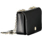 Elegant Black Chain-Strap Shoulder Bag