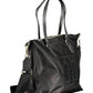 Elegant Black Shoulder Bag with Contrasting Accents