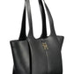 Chic Black Snap Closure Shoulder Bag