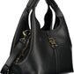 Elegant Black Shoulder Bag with Contrasting Details