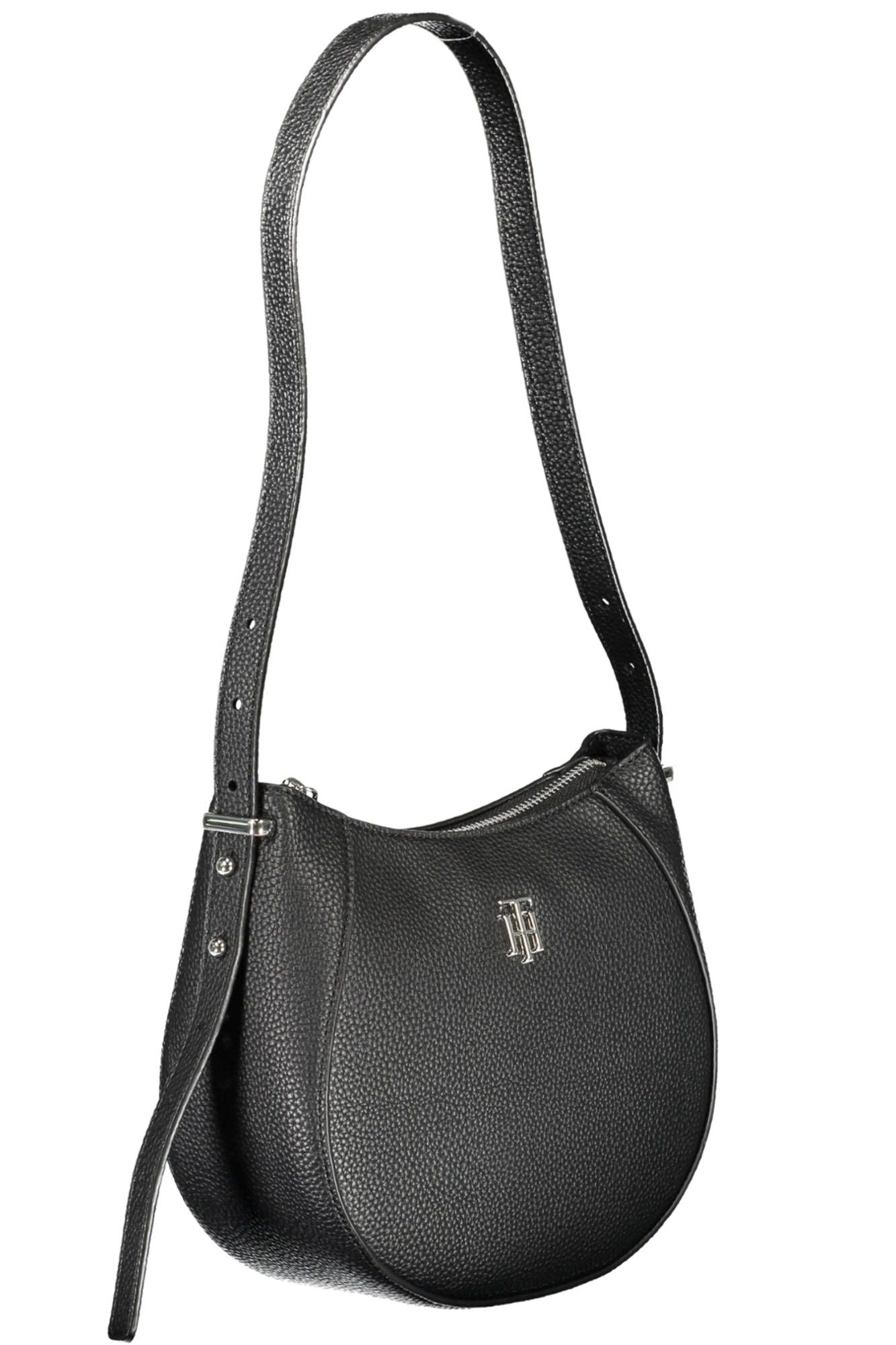 Sleek Adjustable Shoulder Bag with Logo