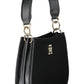 Elegant Black Handbag with Contrasting Details