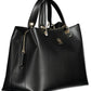 Elegant Black Multicompartment Handbag