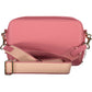 Chic Pink Shoulder Bag with Contrasting Accents