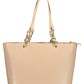 Chic Pink Shoulder Tote with Contrasting Details