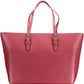 Elegant Red Shoulder Tote with Laptop Holder