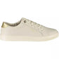 Chic Beige Lace-Up Sporty Sneakers