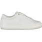 Sleek White Lace-Up Sneakers